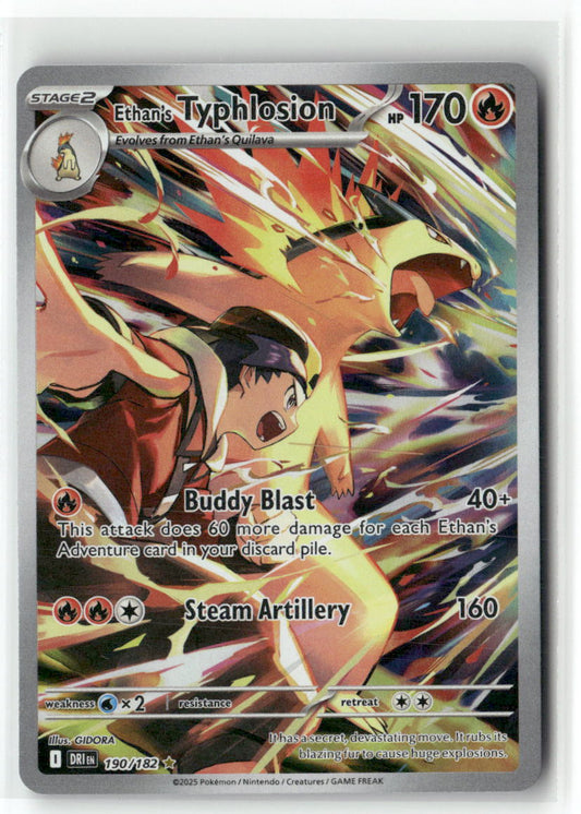 Ethan's Typhlosion Illustration Rare SV10: Destined Rivals 190/182 NM