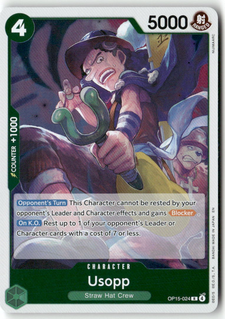 Usopp R Adventure on Kami's Island OP15-024 NM