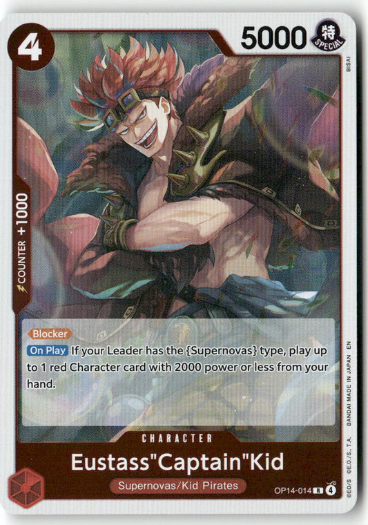 Eustass"Captain"Kid R The Azure Sea's Seven OP14-014 NM