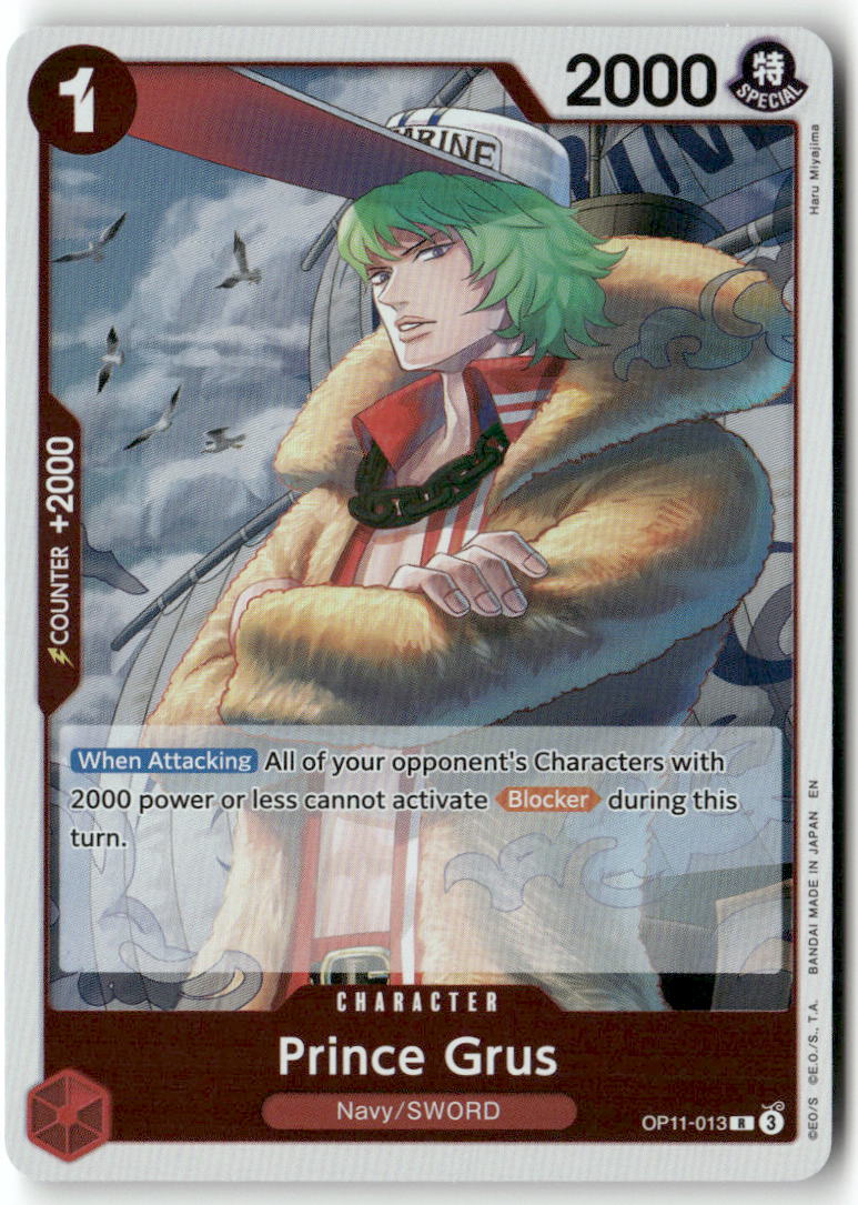 Prince Grus (Judge Pack Vol. 7) R One Piece Promotion Cards OP11-013 NM