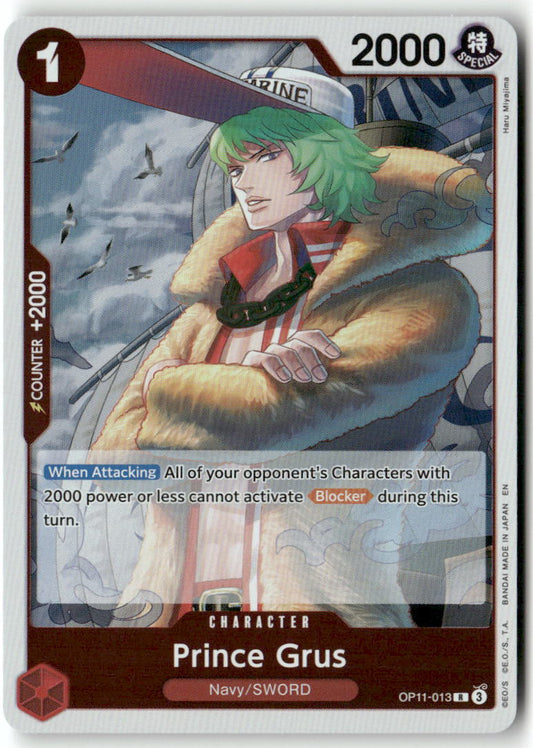 Prince Grus (Judge Pack Vol. 7) R One Piece Promotion Cards OP11-013 NM