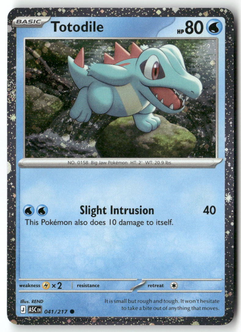 Totodile (Cosmos Holo) Common Miscellaneous Cards & Products 041/217 NM