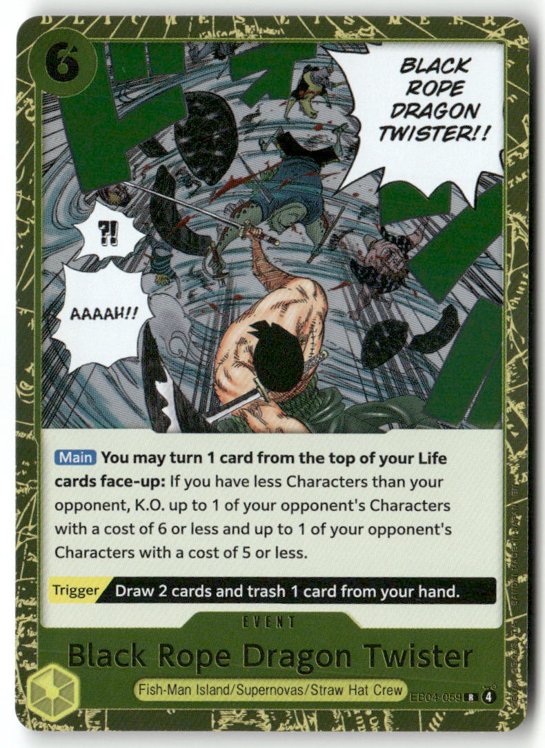 Black Rope Dragon Twister R Adventure on Kami's Island EB04-059 NM