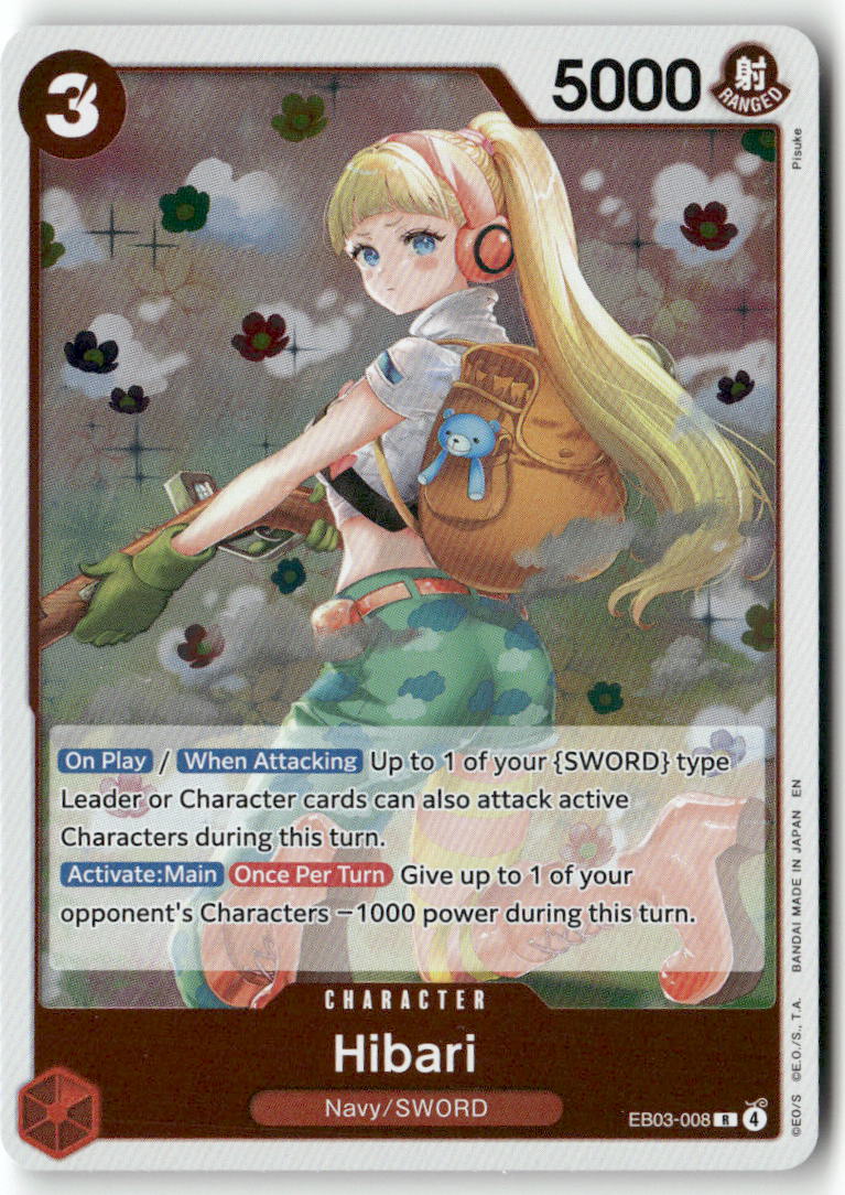 Hibari R Extra Booster: One Piece Heroines Edition EB03-008 NM