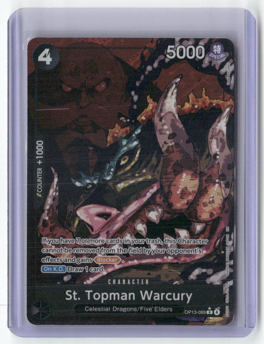 St. Topman Warcury (Alternate Art) R Carrying On His Will OP13-089 NM