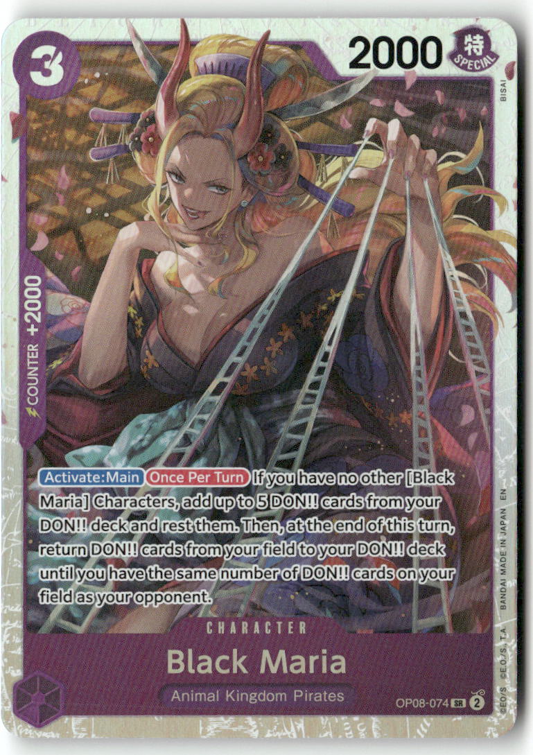 Black Maria SR Two Legends OP08-074 NM