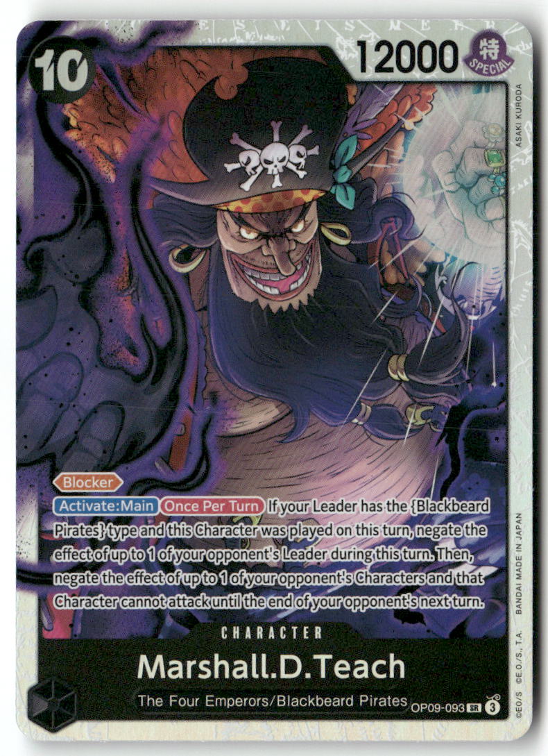 Marshall.D.Teach - (Reprint) SR Premium Booster -The Best- Vol. 2 OP09-093 NM