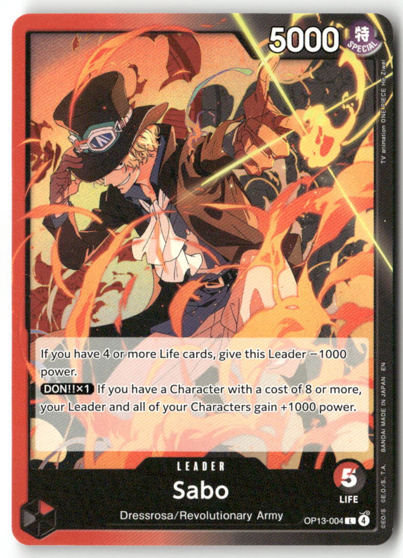 Sabo (004) L Carrying On His Will OP13-004 NM