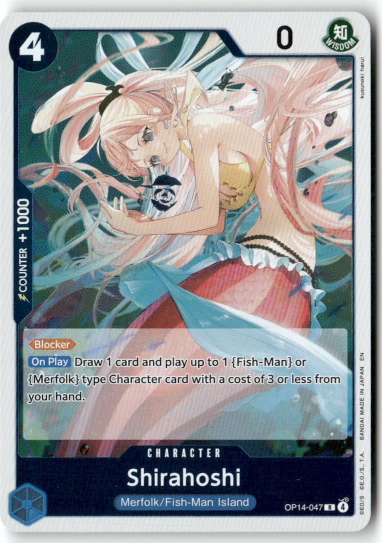 Shirahoshi R The Azure Sea's Seven OP14-047 NM