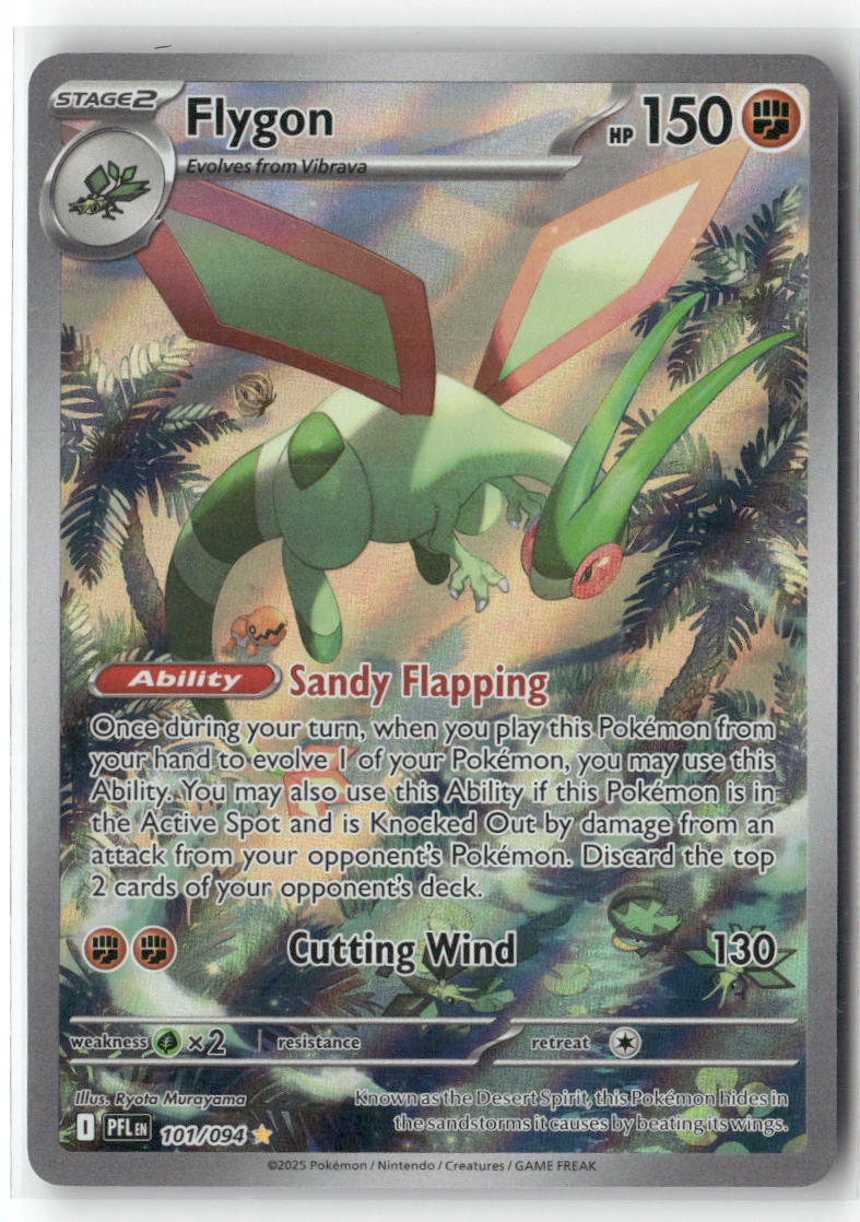 Flygon Illustration Rare ME02: Phantasmal Flames 101/094 NM