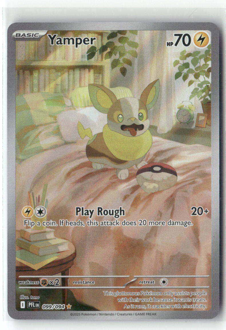 Yamper Illustration Rare ME02: Phantasmal Flames 099/094 NM