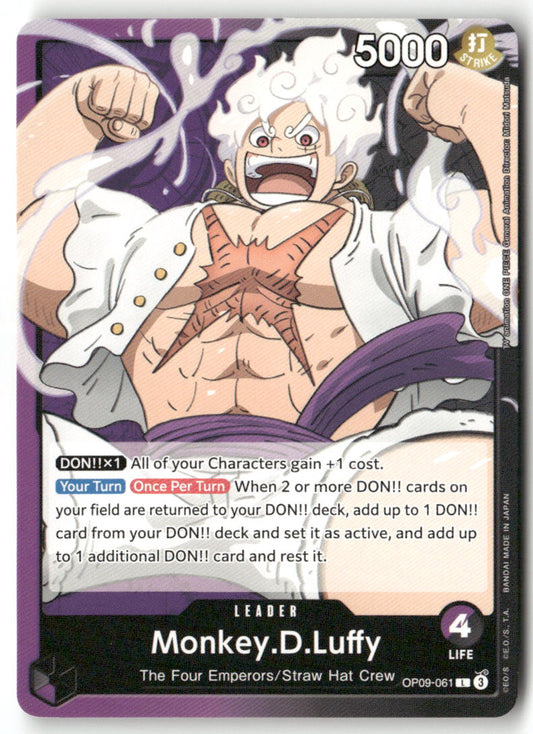 Monkey.D.Luffy (061) L Emperors in the New World OP09-061 NM