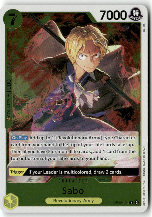 Sabo (104) R Emperors in the New World OP09-104 NM