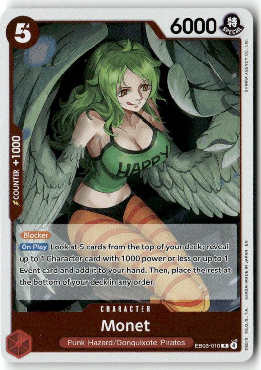 Monet R Extra Booster: One Piece Heroines Edition EB03-010 NM