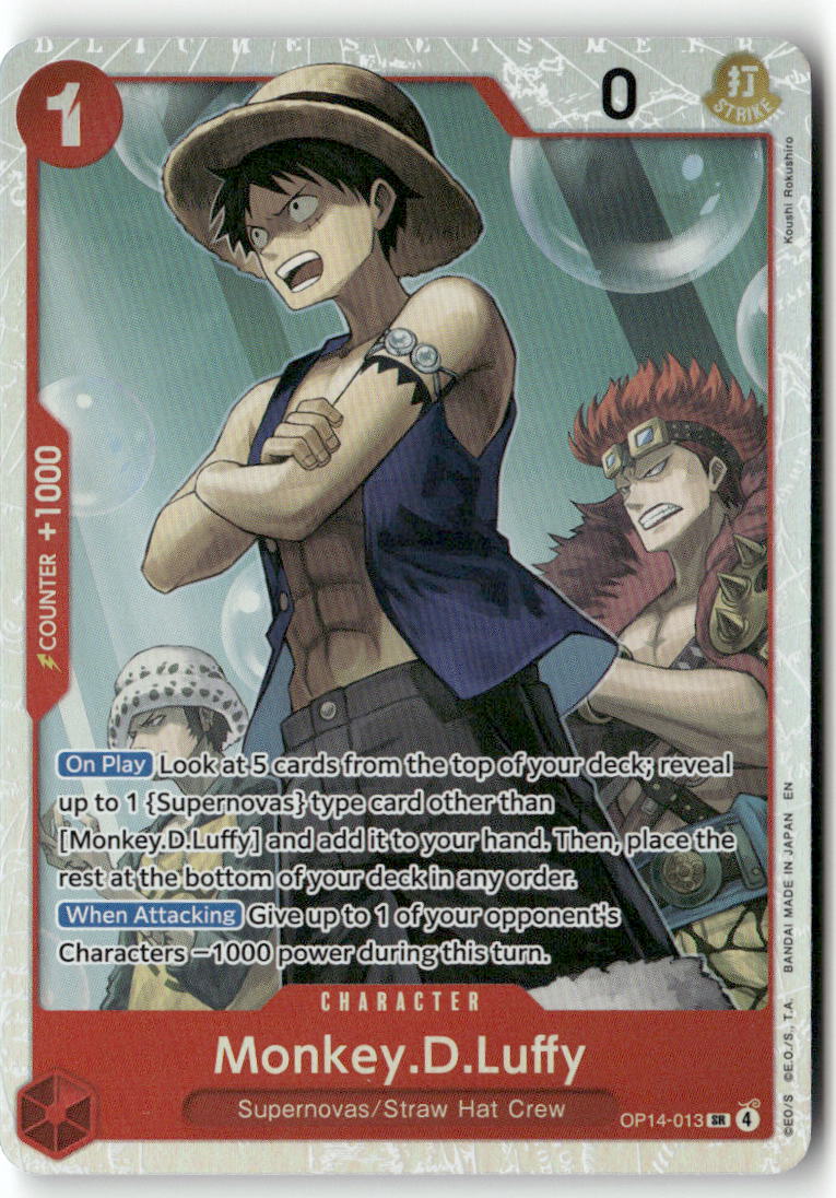 Monkey.D.Luffy SR The Azure Sea's Seven OP14-013 NM
