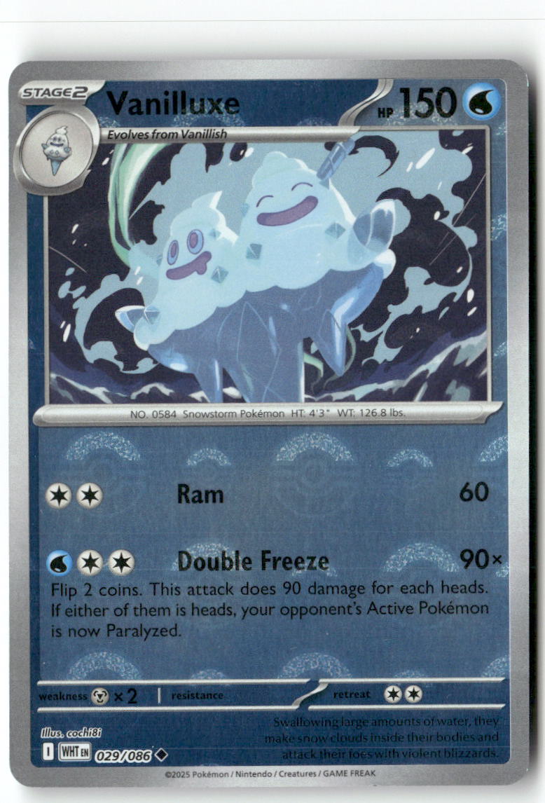 Vanilluxe (Poke Ball Pattern) Uncommon SV: White Flare 029/086 NM