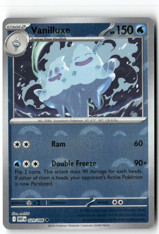 Vanilluxe (Poke Ball Pattern) Uncommon SV: White Flare 029/086 NM