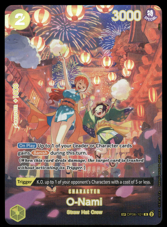 One Piece TCG OP06-101 O-Nami SP 500 Years in the Future