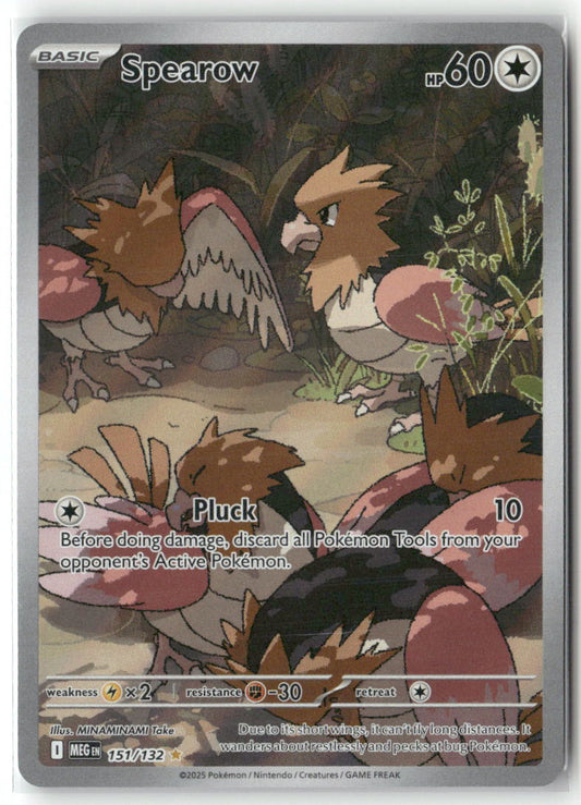 Spearow Illustration Rare ME01: Mega Evolution 151/132 NM