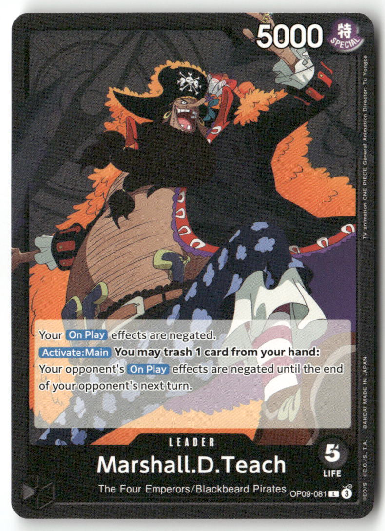 Marshall.D.Teach (081) L Emperors in the New World OP09-081 NM