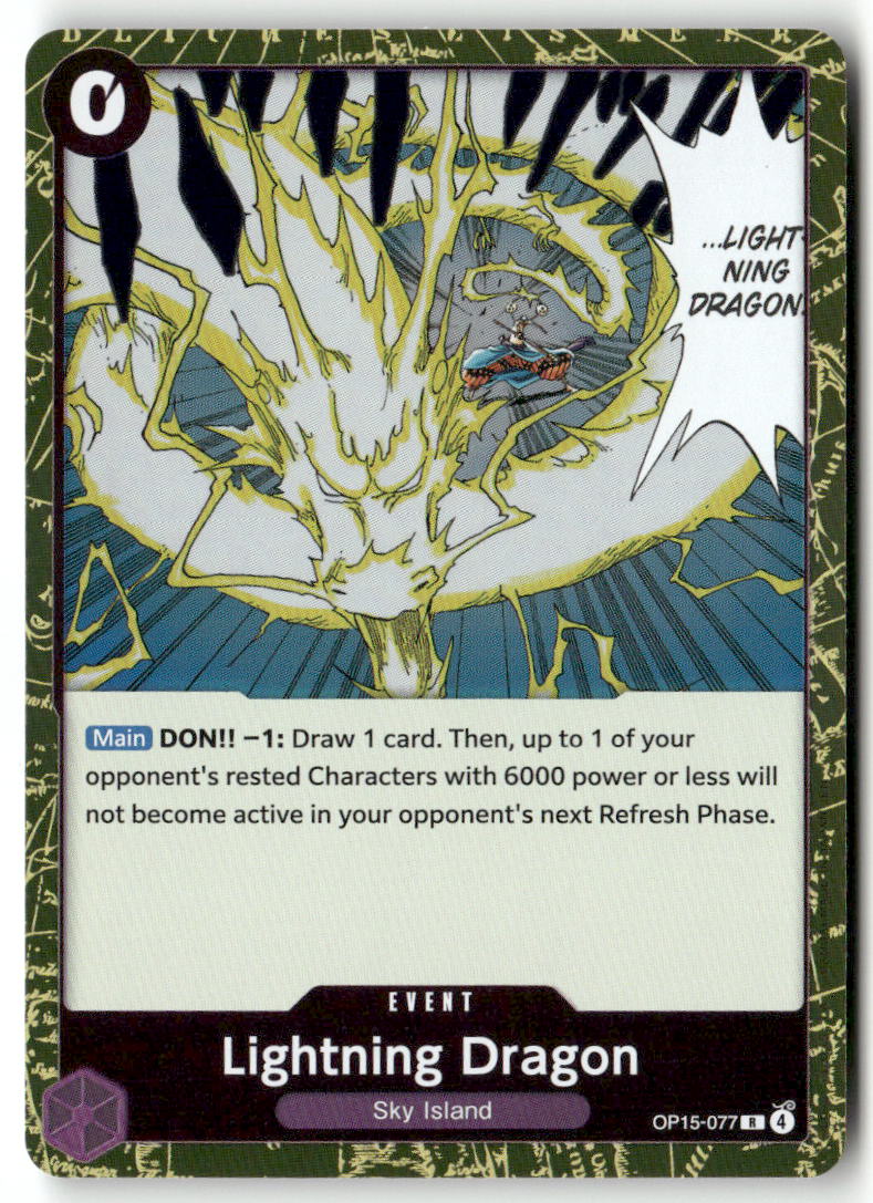 Lightning Dragon R Adventure on Kami's Island OP15-077 NM