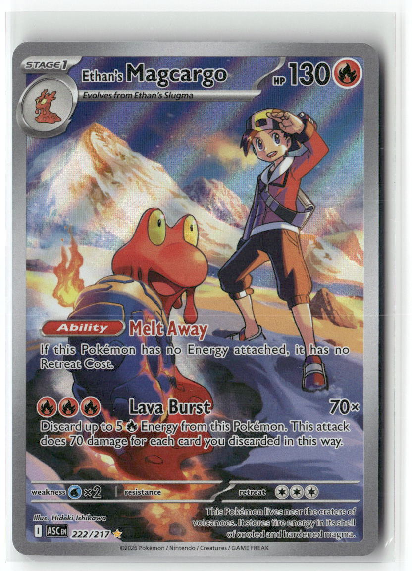 Ethan's Magcargo Illustration Rare ME: Ascended Heroes 222/217 NM