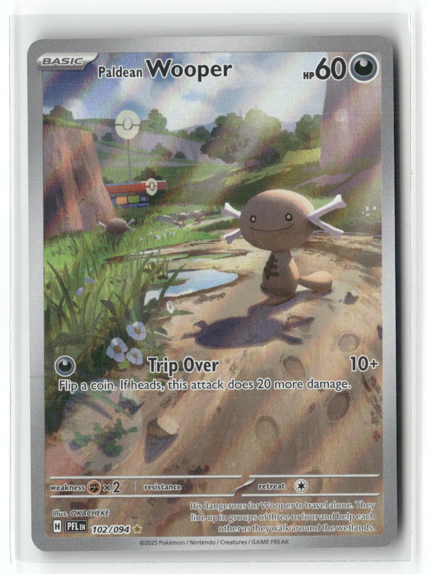 Paldean Wooper Illustration Rare ME02: Phantasmal Flames 102/094 NM