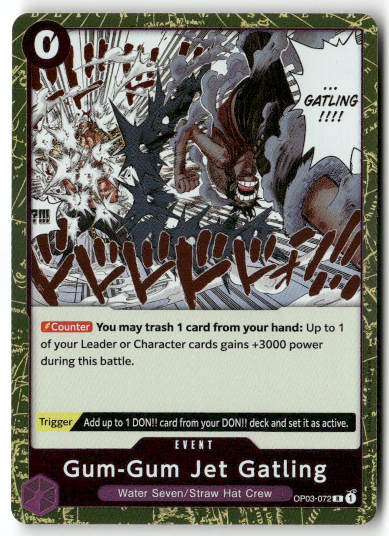 Gum-Gum Jet Gatling (Reprint) R Premium Booster -The Best- Vol. 2 OP03-072 NM