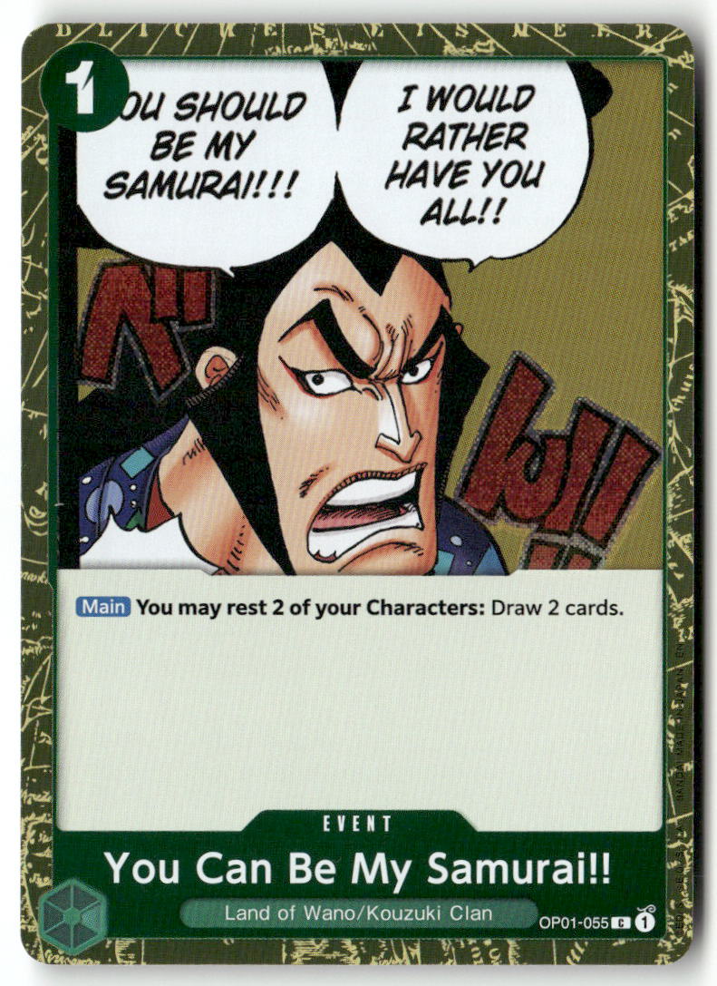 You Can Be My Samurai!! C Romance Dawn OP01-055 NM
