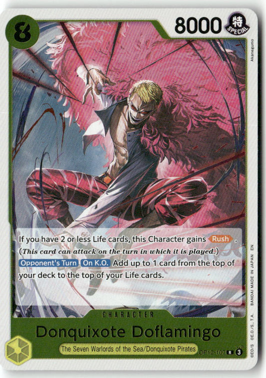 Donquixote Doflamingo R Legacy of the Master OP12-107 NM