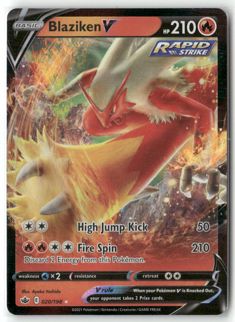 Blaziken V Ultra Rare SWSH06: Chilling Reign 020/198 NM
