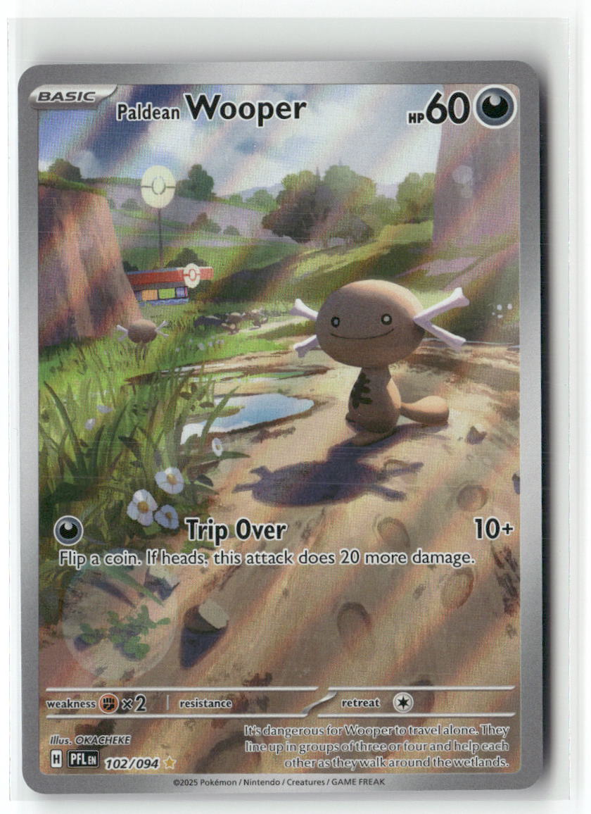 Paldean Wooper Illustration Rare ME02: Phantasmal Flames 102/094 NM