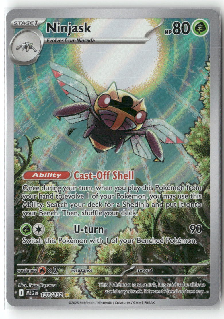 Ninjask Illustration Rare ME01: Mega Evolution 137/132 NM
