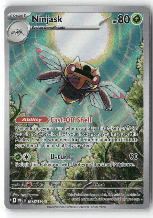 Ninjask Illustration Rare ME01: Mega Evolution 137/132 NM