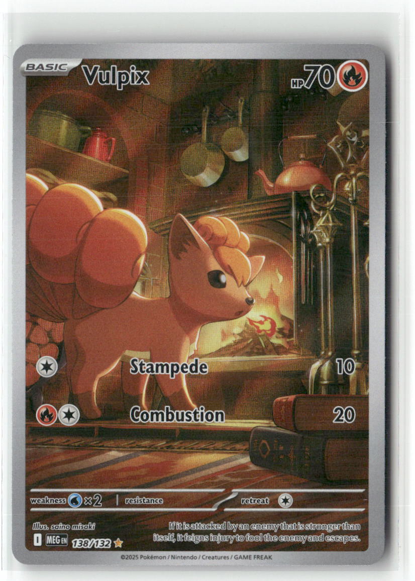 Vulpix Illustration Rare ME01: Mega Evolution 138/132 NM
