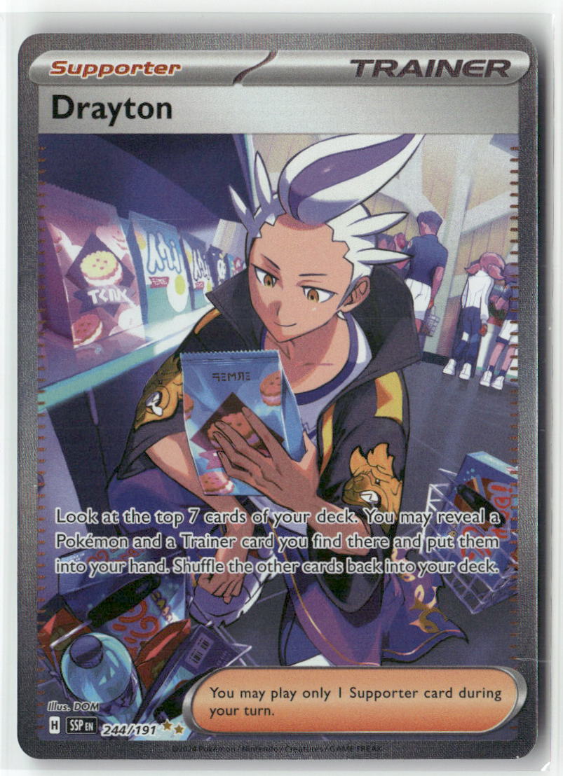 Drayton Special Illustration Rare SV08: Surging Sparks 244/191 NM