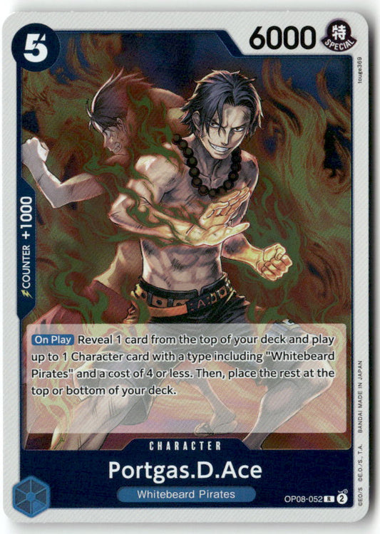 Portgas.D.Ace R Two Legends OP08-052 NM