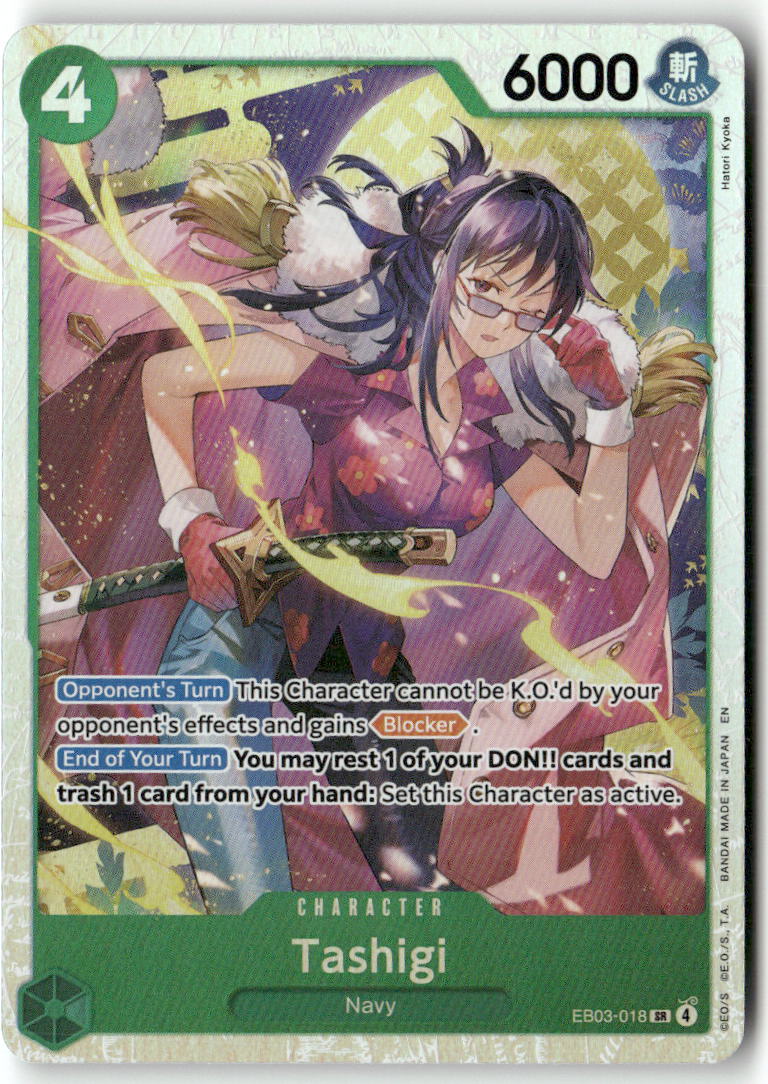 Tashigi SR Extra Booster: One Piece Heroines Edition EB03-018 NM