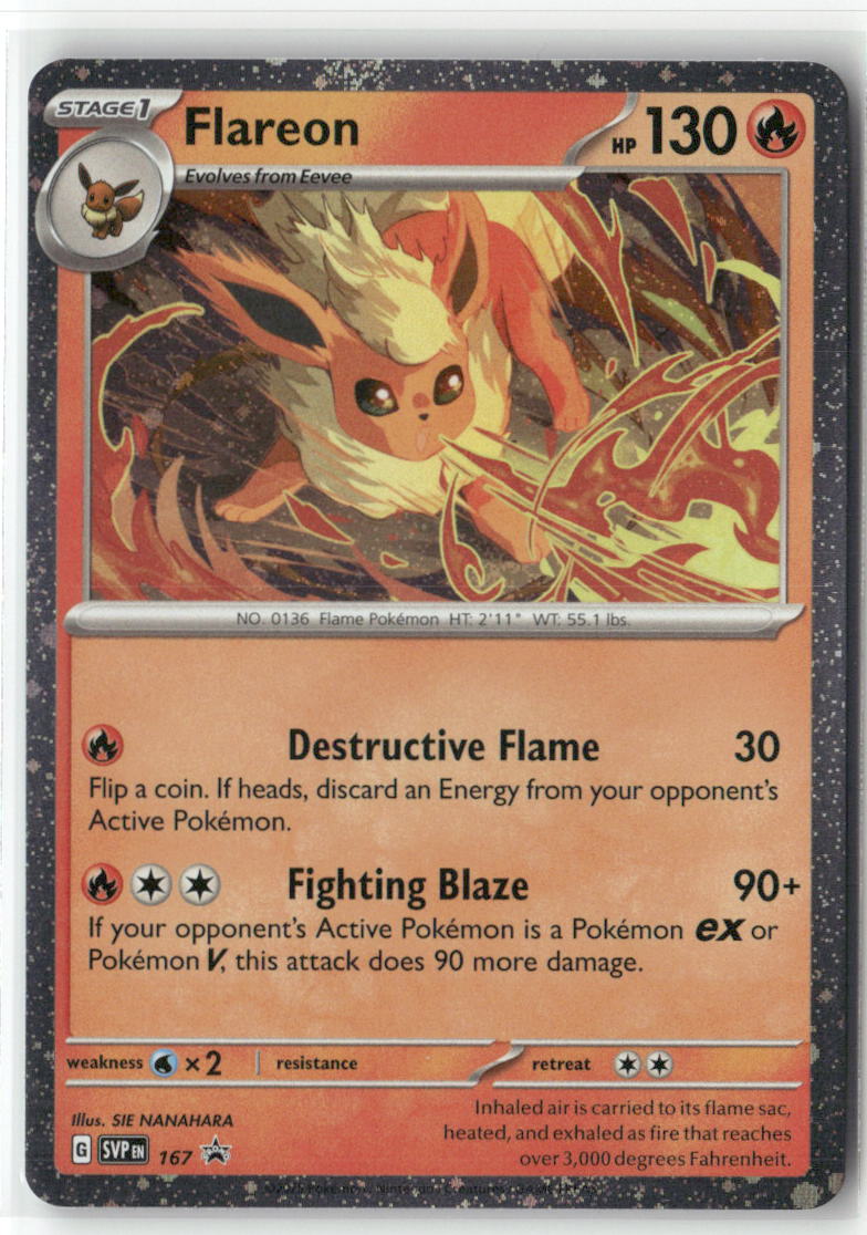 Flareon - (Cosmos Holo) Promo SV: Scarlet & Violet Promo Cards 167 NM