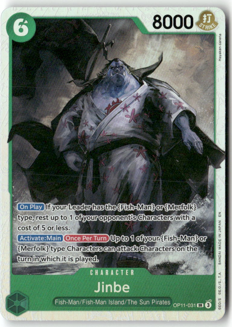 Jinbe (031) SR A Fist of Divine Speed OP11-031 NM