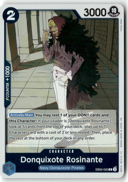 Donquixote Rosinante R Extra Booster: Anime 25th Collection EB02-025 NM