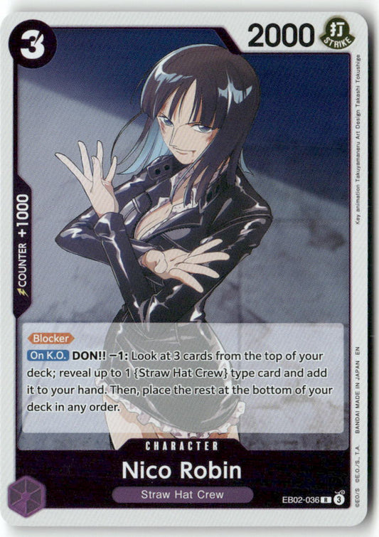 Nico Robin R Extra Booster: Anime 25th Collection EB02-036 NM