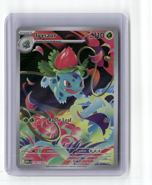 Ivysaur Illustration Rare ME01: Mega Evolution 134/132 NM