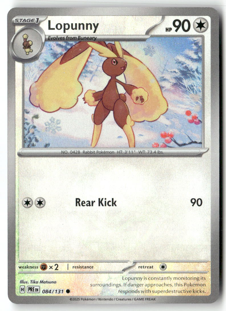 Lopunny Common SV: Prismatic Evolutions 084/131 NM