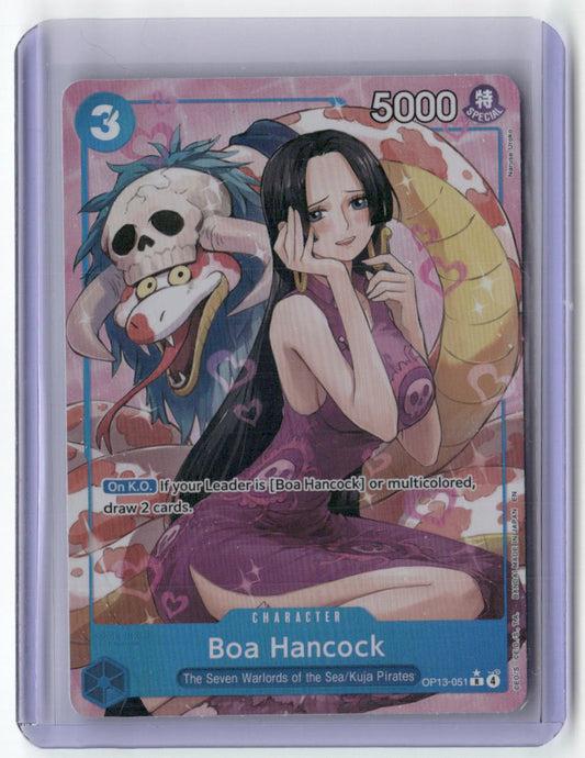Boa Hancock (Alternate Art) R Carrying On His Will OP13-051 NM