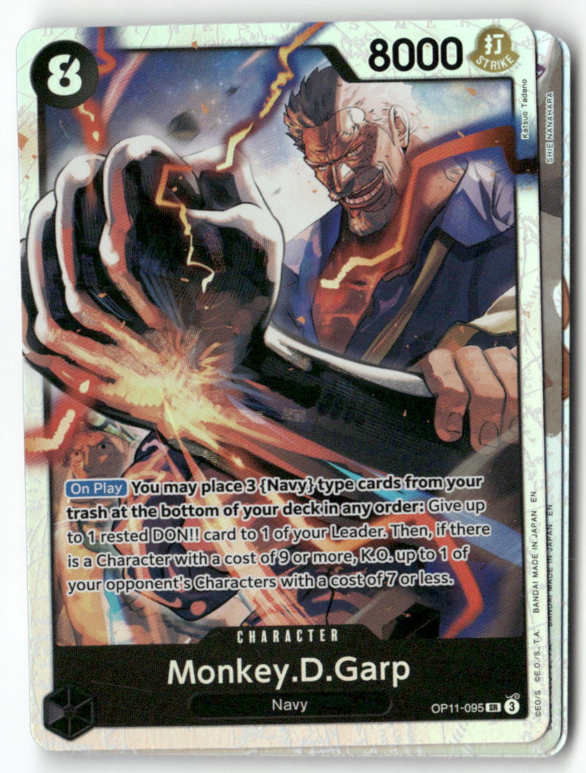Monkey.D.Garp SR A Fist of Divine Speed OP11-095 NM