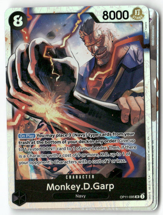 Monkey.D.Garp SR A Fist of Divine Speed OP11-095 NM