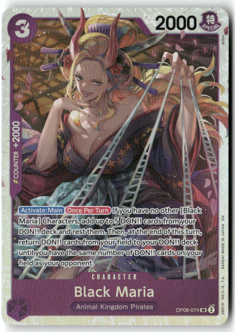 Black Maria (Reprint) SR Premium Booster -The Best- Vol. 2 OP08-074 NM