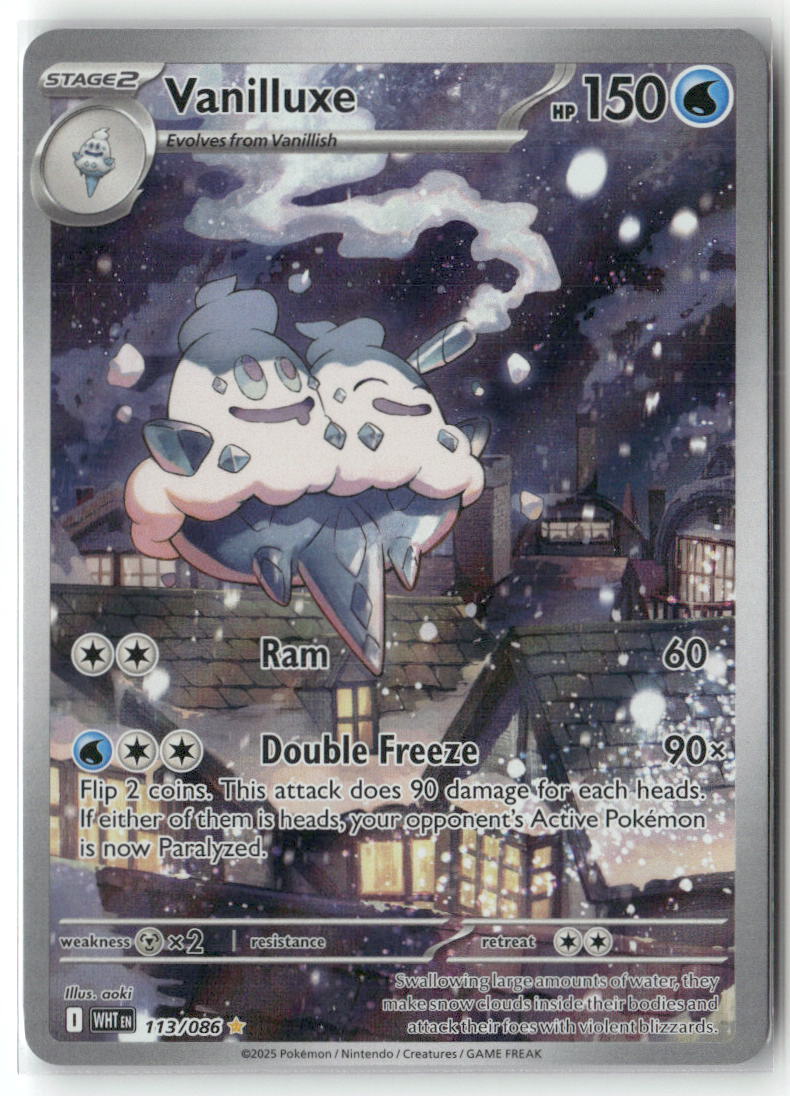 Vanilluxe Illustration Rare SV: White Flare 113/086 NM