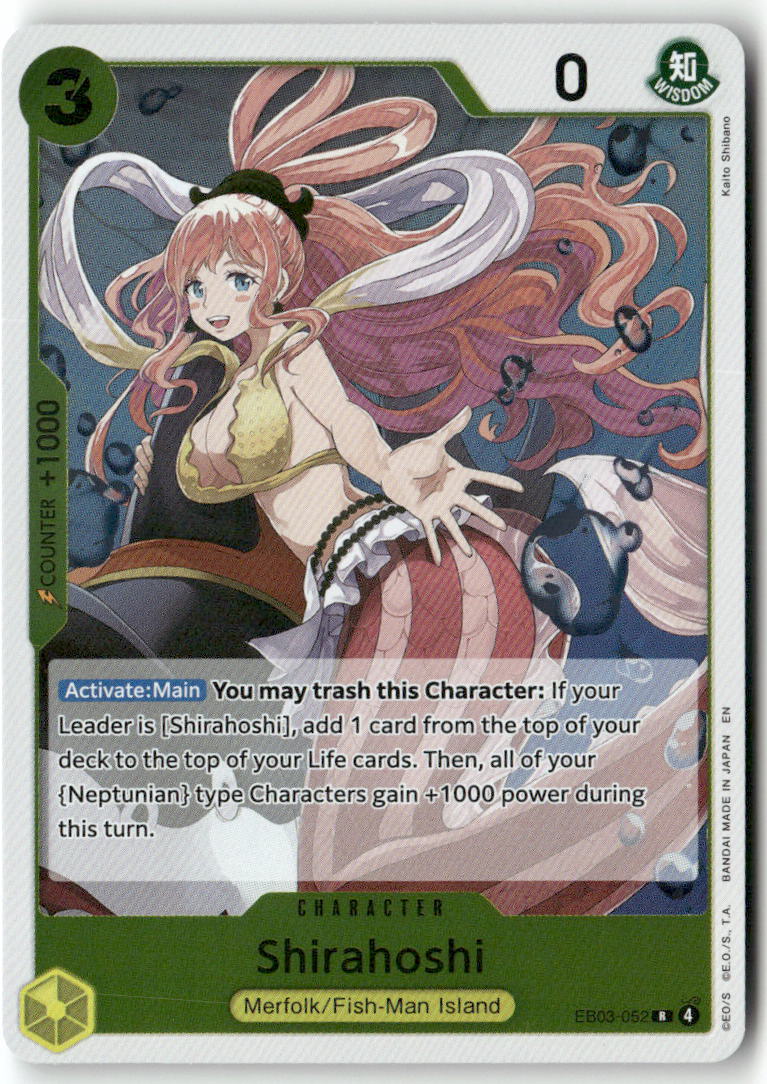 Shirahoshi R Extra Booster: One Piece Heroines Edition EB03-052 NM